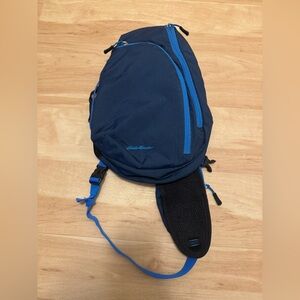 EDDIE BAUER Sling Bag Blue Backpack Small Travel